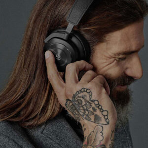Typo matte black frequency headphones